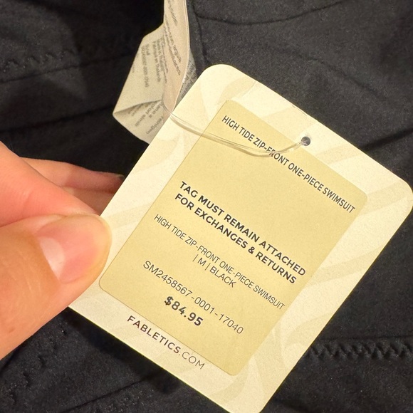 Fabletics High Tide Zip-Front One-Piece Swimsuit Medium NWT - Picture 6 of 6